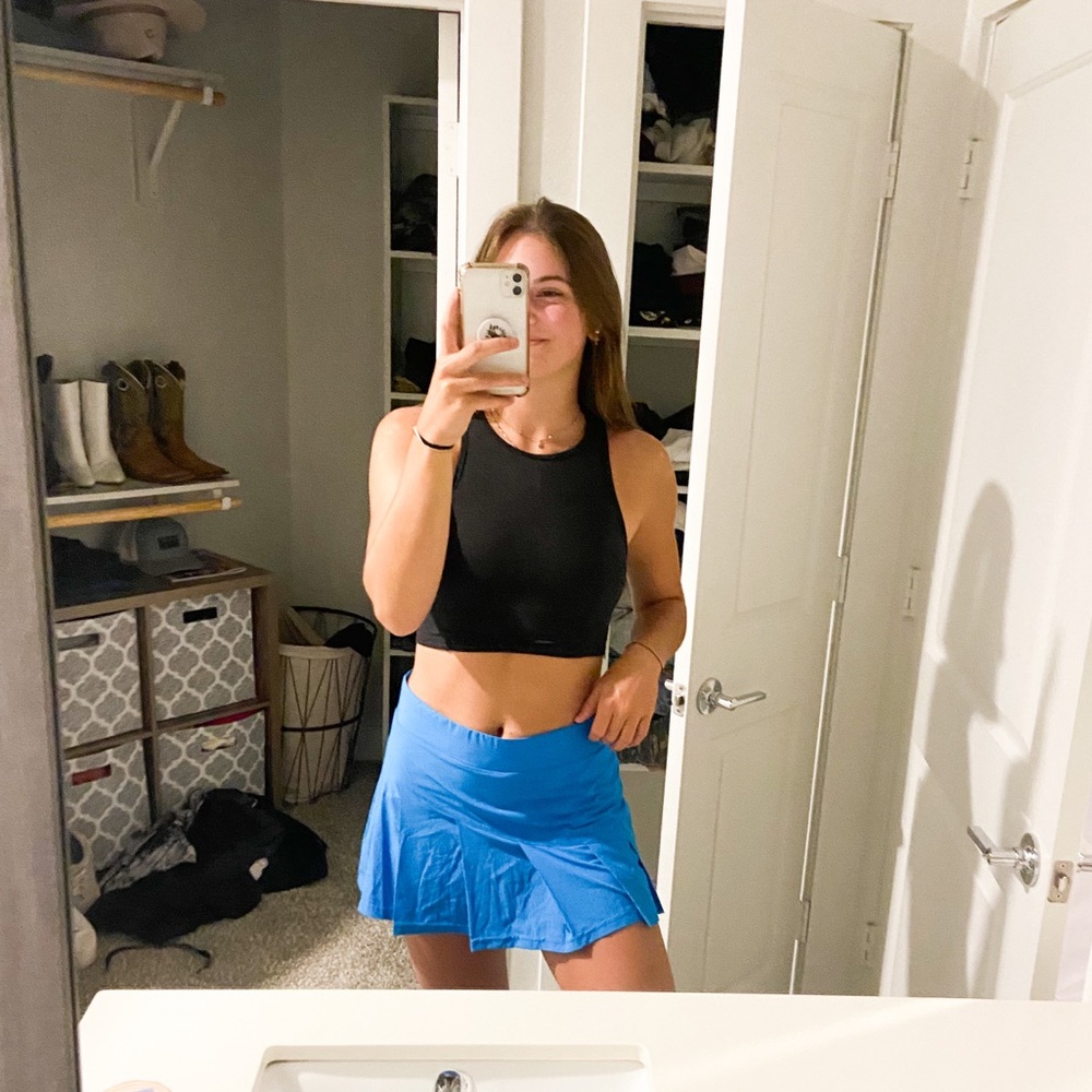 Blue tennis skirt